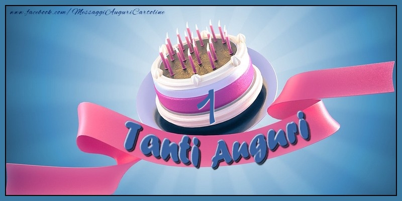 1 anno . Tanti Auguri