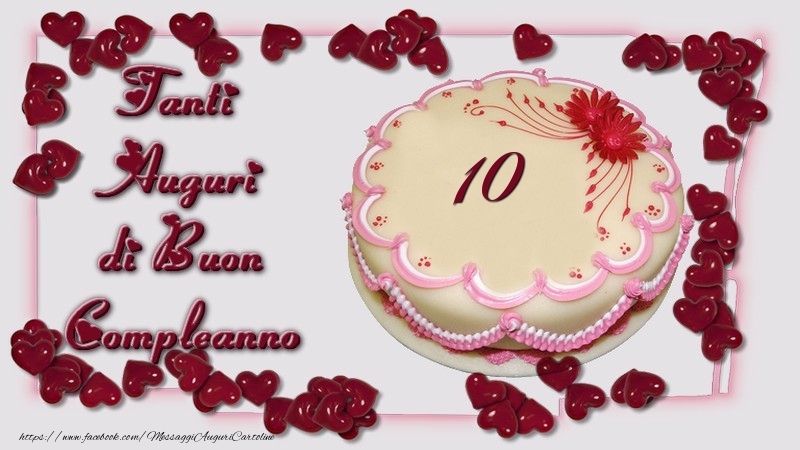 10 anni Tanti  Auguri  di Buon  Compleanno