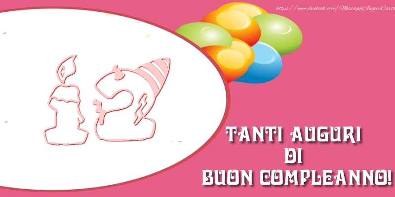 Tanti auguri di buon compleanno per 12 anni!