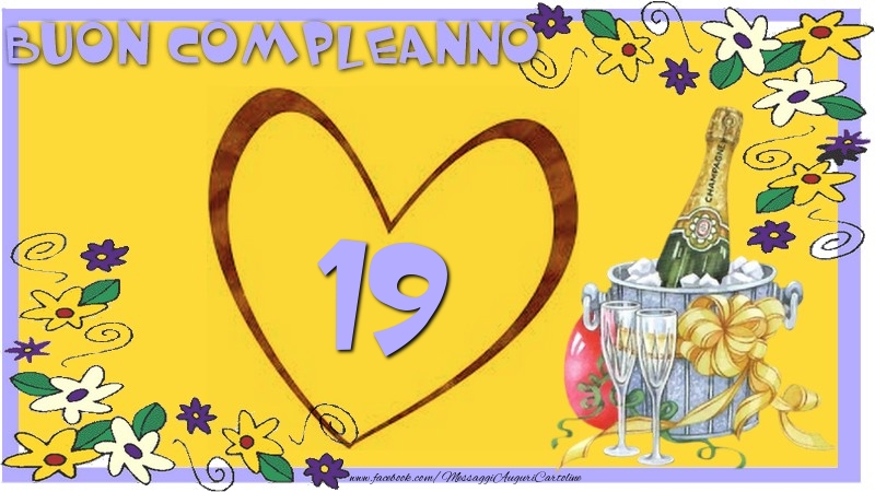 Buon Compleanno 19 anni