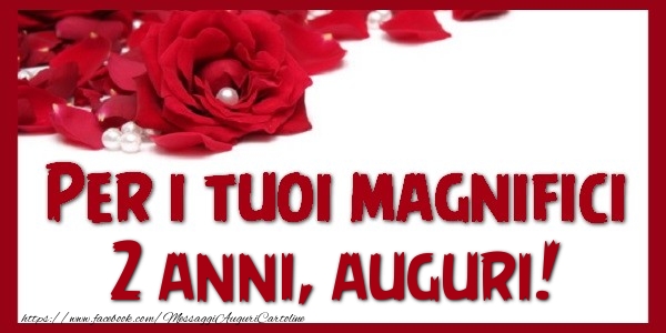 Per i tuoi magnifici 2 annianni, auguri!