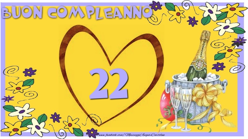 Buon Compleanno 22 anni