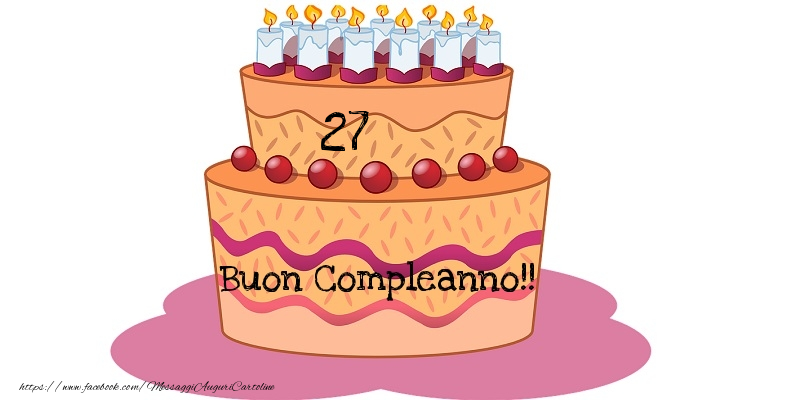 Buon compleanno 27 anni!