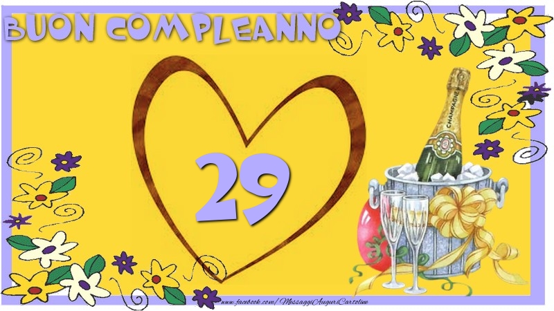 Buon Compleanno 29 anni