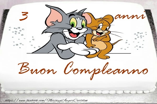 Buon Compleanno 3 anni