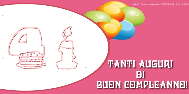 Tanti auguri di buon compleanno per 41 anni!