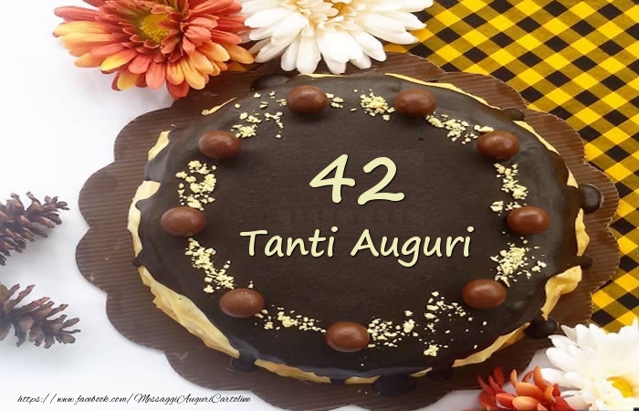 Torta Tanti Auguri 42 anni