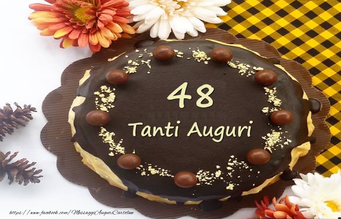 Torta Tanti Auguri 48 anni