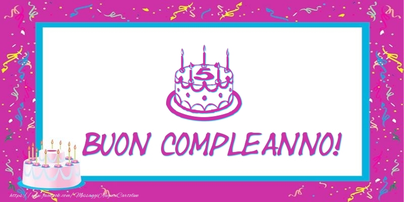 5 anni Buon compleanno!