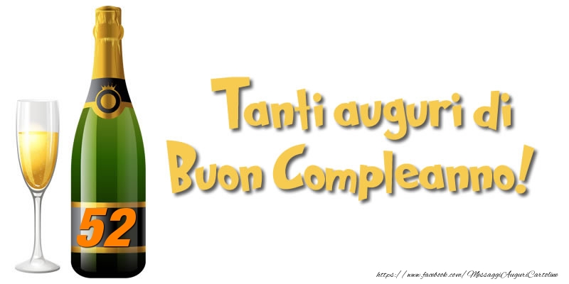 52 anni Tanti auguri di  Buon Compleanno!