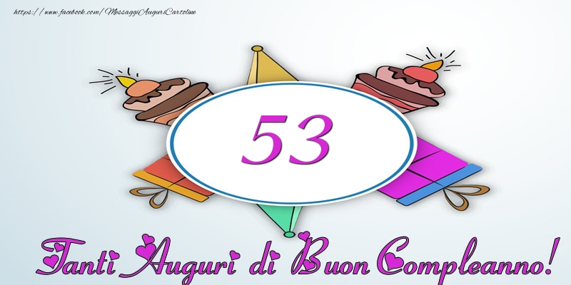 Tanti Auguri di Buon Compleanno! 53 anni