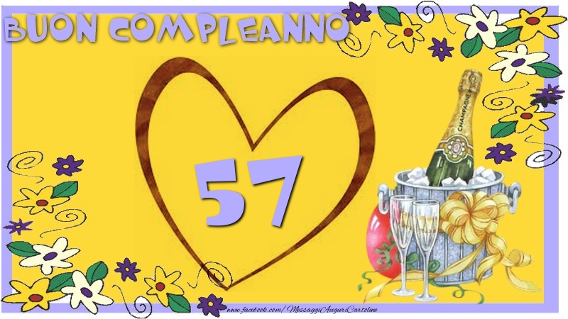 Buon Compleanno 57 anni