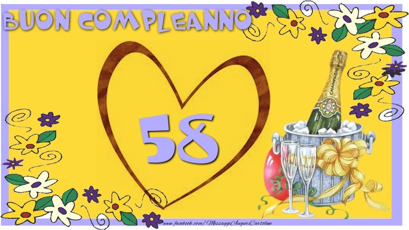 Buon Compleanno 58 anni