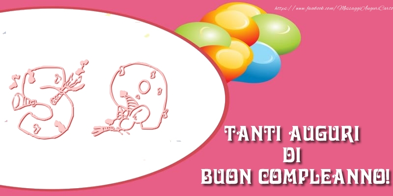 Tanti auguri di buon compleanno per 59 anni!