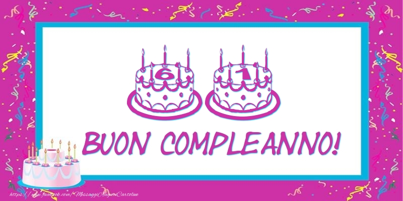 61 anni Buon compleanno!