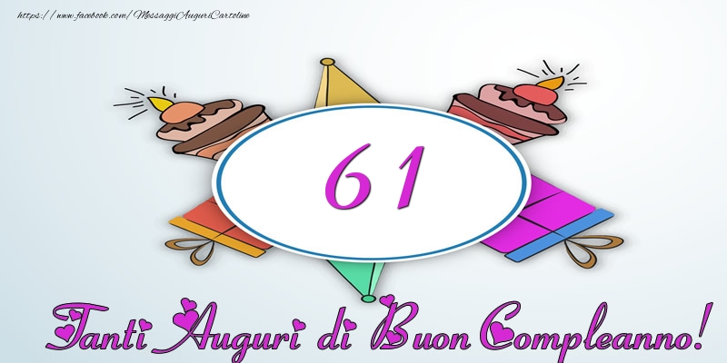 Tanti Auguri di Buon Compleanno! 61 anni