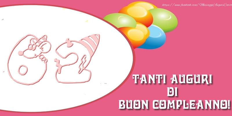 Tanti auguri di buon compleanno per 62 anni!