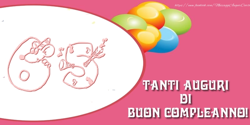 Tanti auguri di buon compleanno per 65 anni!