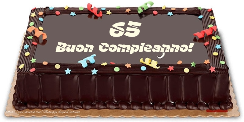 Torta 65 anni Buon Compleanno!
