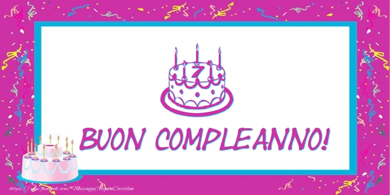 7 anni Buon compleanno!