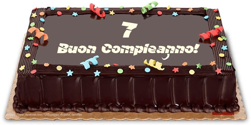 Torta 7 anni Buon Compleanno!