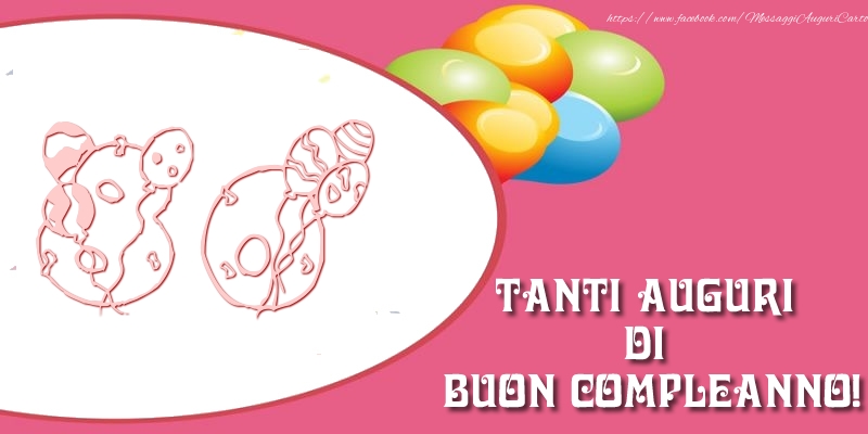 Tanti auguri di buon compleanno per 80 anni!