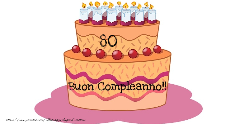 Buon compleanno 80 anni!