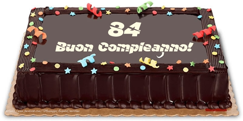 Torta 84 anni Buon Compleanno!