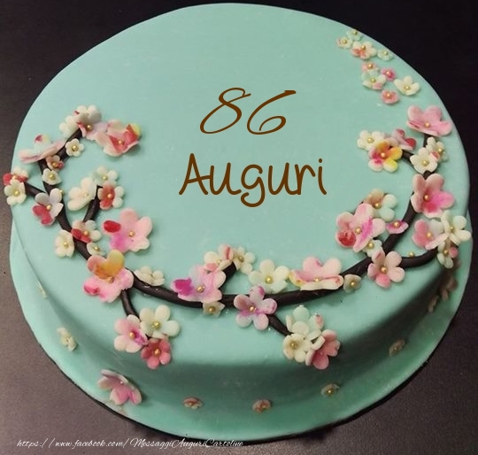 86 anni Auguri - Torta