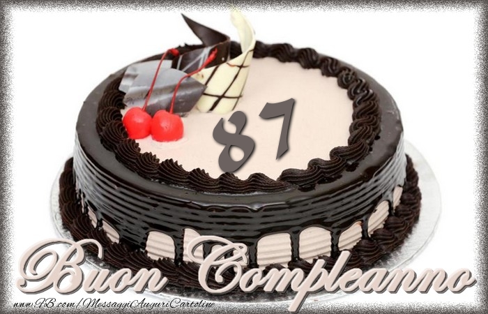 87 anni BuonCompleanno
