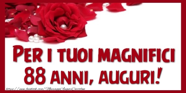 Per i tuoi magnifici 88 annianni, auguri!