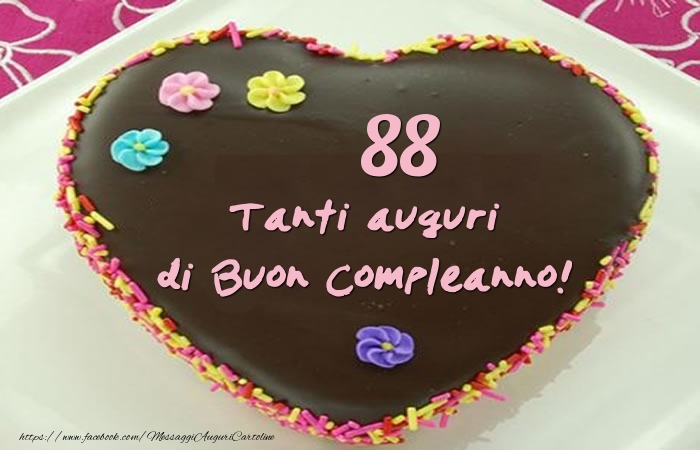 Torta 88 anni - Tanti auguri di Buon Compleanno!