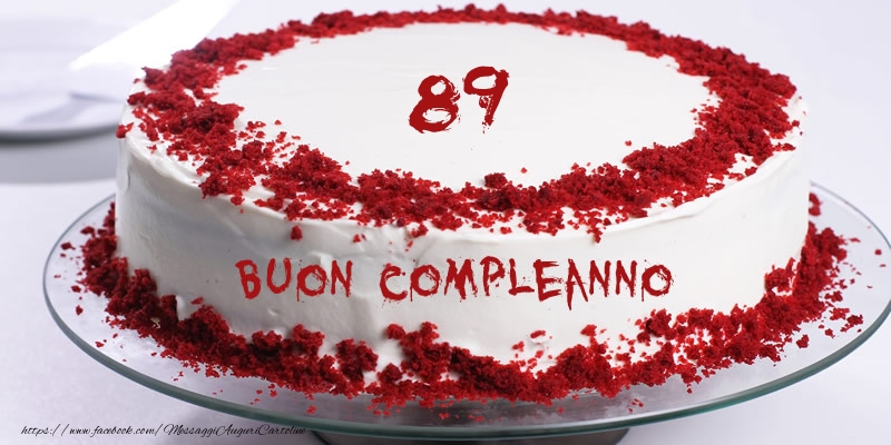 89 anni Torta di compleanno