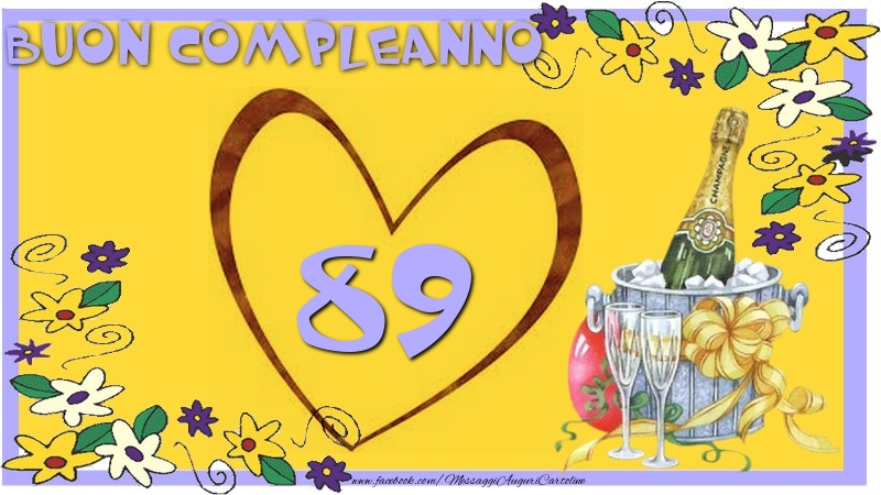 Buon Compleanno 89 anni