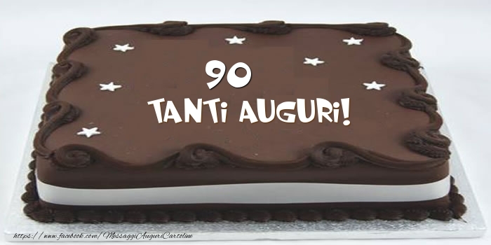 Torta 90 anni Tanti Auguri!