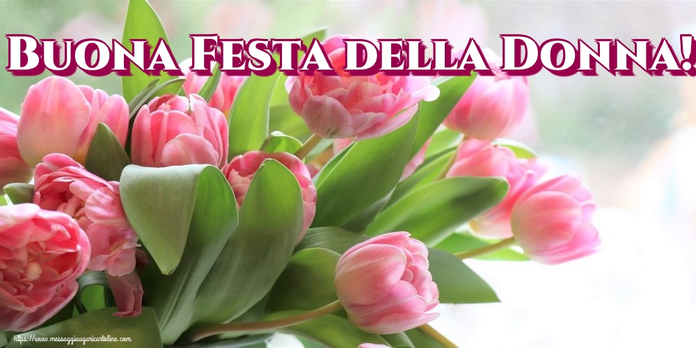 Cartoline di 8 Marzo - Buona Festa della Donna! - messaggiauguricartoline.com