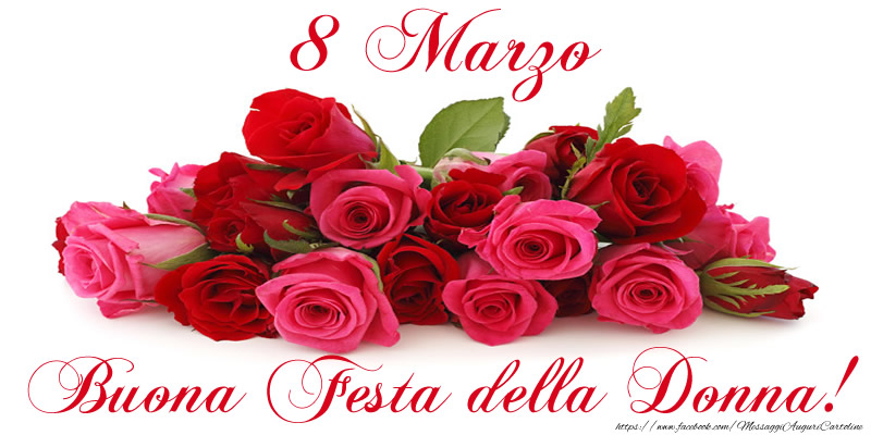 Cartoline di 8 Marzo - Buona Festa della Donna! - messaggiauguricartoline.com