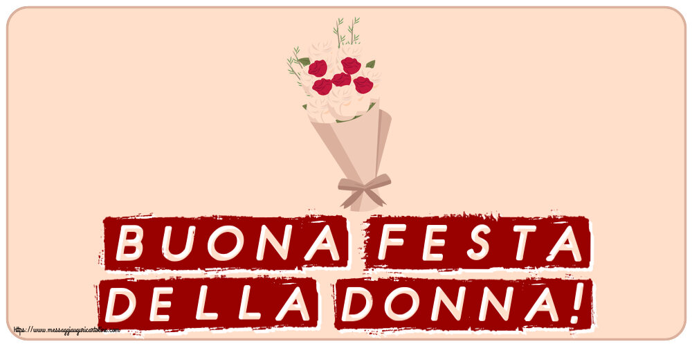 Buona Festa della Donna! ~ bouquet di fiori clipart