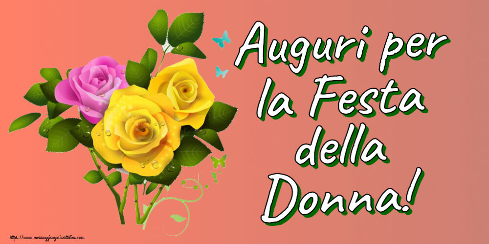 Auguri per la Festa della Donna! ~ tre rose