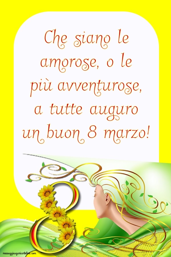 Auguro un buon 8 marzo a tutte!