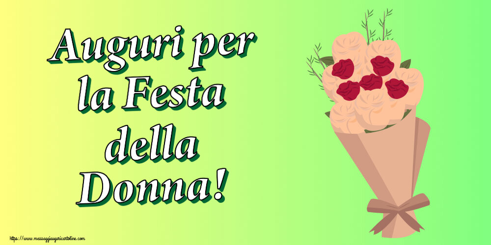Auguri per la Festa della Donna! ~ bouquet di fiori clipart
