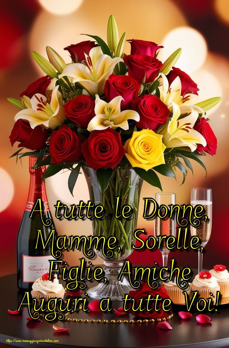 A tutte le Donne, Mamme, Sorelle, Figlie, Amiche Auguri a tutte Voi!