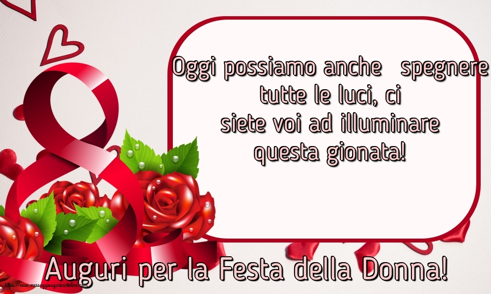 8 Marzo Auguri per la Festa della Donna!