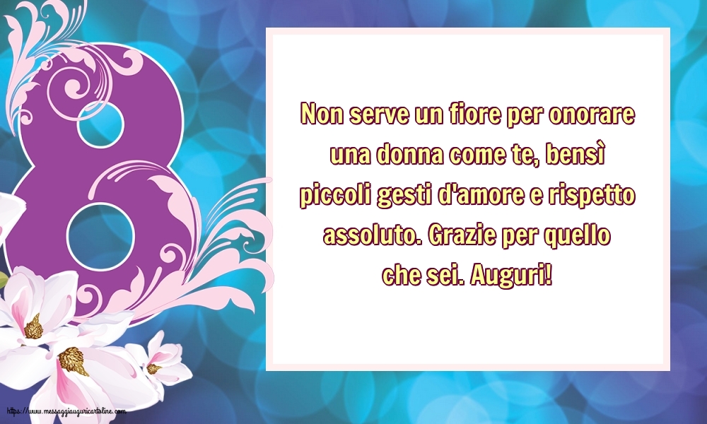 Grazie per quello che sei. Auguri!