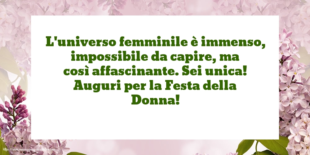 8 Marzo Auguri per la Festa della Donna!