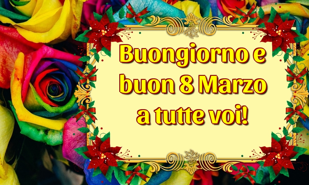 Buongiorno e buon 8 Marzo a tutte voi!