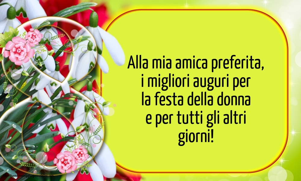 Migliori auguri per la festa della donna