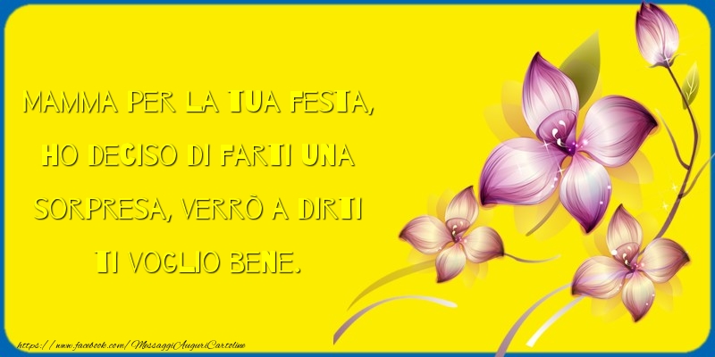 Cartoline di Festa della mamma - Mamma per la tua festa - messaggiauguricartoline.com