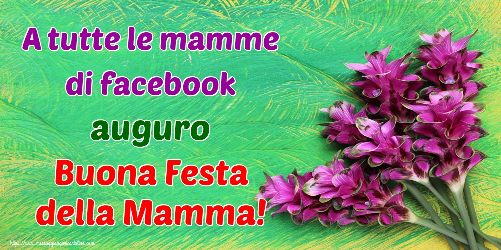 A tutte le mamme di facebook auguro Buona Festa della Mamma!