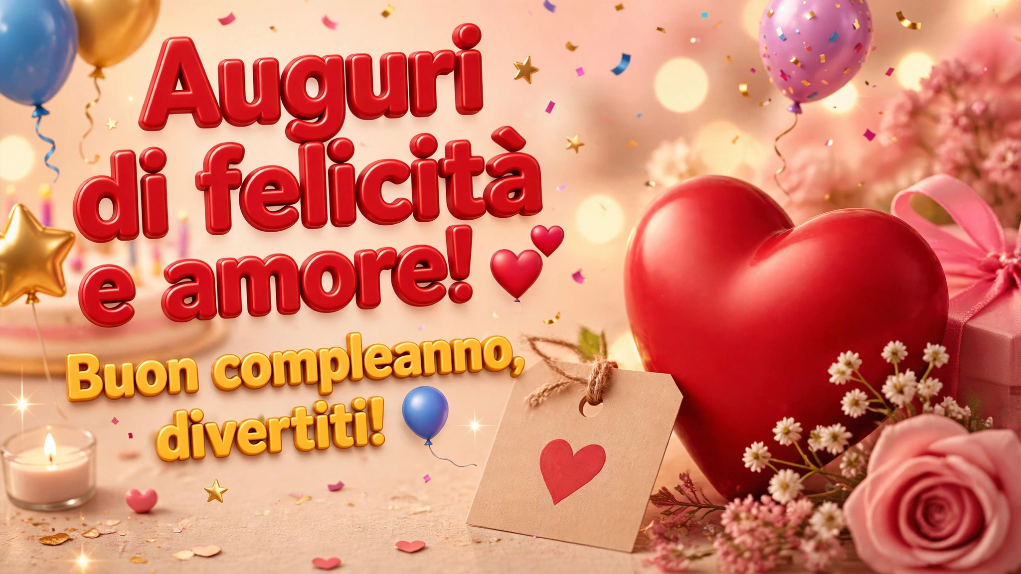 Auguri di felicita e amore